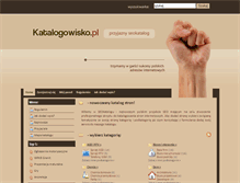 Tablet Screenshot of katalogowisko.pl
